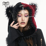 'Meowth' Cat ears Punk Hooded Scarf