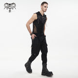 'Necrosis' Punk Tank Top With Chains