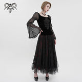 'Her Satanic Wickedness' Gothic Velvet Top