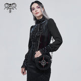 'Curse of Baphomet' Gothic Pentagram Round Bag