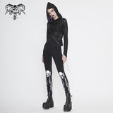 Pt136 Punk Skull Wing Printed Leggings