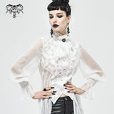 'Hestia' Gothic Mesh Bow Tie (Dove)