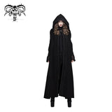 Hallowmas Christmas Festival Feather Woollen Hooded Gothic Big Cape For Women And Men