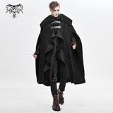 Punk Open Arms Men Winter Fur Big Cloak With Loops