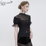 ‘Rosalie' Gothic Ruched Sleeves Top