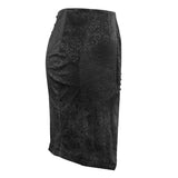 'Night Creeps' Gothic Pencil Skirt.