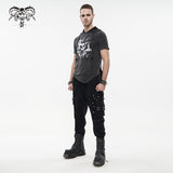 Pantalon cargo punk vieilli « Everything Dies »