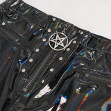 Pantalon punk irisé 'Heure du Diable'
