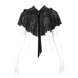 'Lost Highway' Gothic Mesh Cape With Hood