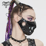 Mk04602 Women Bucktooth Bright Punk Leather Mask