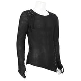 Moshpit' Punk Mesh Asymmetric Hem Tee