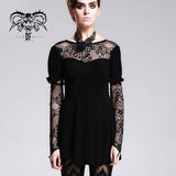 'Moonchild' Gothic Patterned Mesh Dress/Top