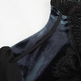 'Starlight Star Bright' Gothic Blouse With Ruffles