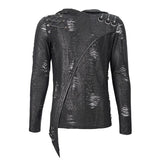 Tt164 Diablo Shabby Hooded Long Sleeve T Shirt