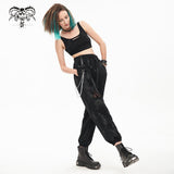 Pantalon cargo punk en détresse « Trouble in Paradise »