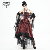 'Bloodflower' Gothic Waterfall Dress