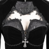 'Satori' Gothic Zip Up Top