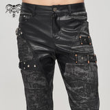 'Shivers' Punk Pants With Detachable Pocket