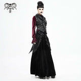 Jupe gothique en velours 'Autumn Waltz'