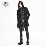 Ct168 Darkness Holes Hooded Men Coat