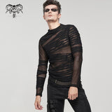 'Chainsaw' Punk Mesh Bandage Tee