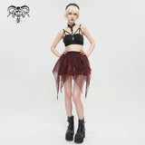 'Diamanda' Punk Suspender Crop Top