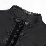 'Yggdrasil' Gothic Paisley Lace Dress