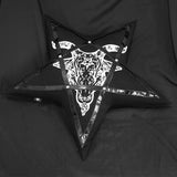 'Ave Satanas' Gothic Pentagram Pillow