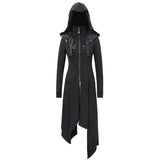 Women Winter Fur Slim Punk Fleece Hooded Long Coat With Loops