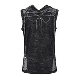 'Necrosis' Punk Tank Top With Chains