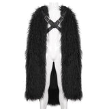 'Black Phoenix' Punk Fur Cloak