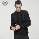 'Hygeia' Gothic Lantern Sleeve Shirt (Darkness)