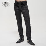 'Ghost In The Mirror' Gothic Printed Trousers (Black)