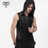 'Necrosis' Punk Tank Top With Chains