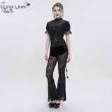 'Riot' Mesh Flared Pants