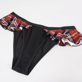 Sst019B Scottish Red Plaid Swim Shorts