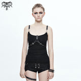 Daily Style Two Ways Of Wearing Punk Cotton Vest For Women