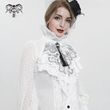 'Funny Face' Embroidered Gothic Bow Tie