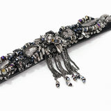 'Neoplasm' Gothic Glass Bead Studded Dress Belt