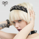 'Macabre Reality' Gothic Skull Braided Headband