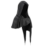 Ca021 Dark Thin Hooded Small Shawl