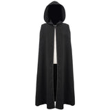 Hallowmas Christmas Festival Feather Woollen Hooded Gothic Big Cape For Women And Men