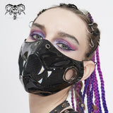 Masque en cuir verni punk 'Poison and Passion'