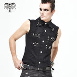 Wt061 Distressed Heavy Metal Men Vest