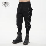 'O Negative' Punk Cargo Pants With Chains