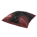 'Twisted' Gothic Cross-shaped Pillow (Sangria)