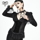 Blouse tricotée gothique 'Death Row Doorbell'