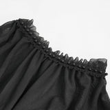 ‘Rosalie' Gothic Ruched Sleeves Top