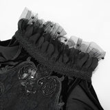 Eskt031 Chest Embroidered Beaded Off Shoulder Dress