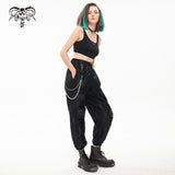 Pantalon cargo punk en détresse « Trouble in Paradise »